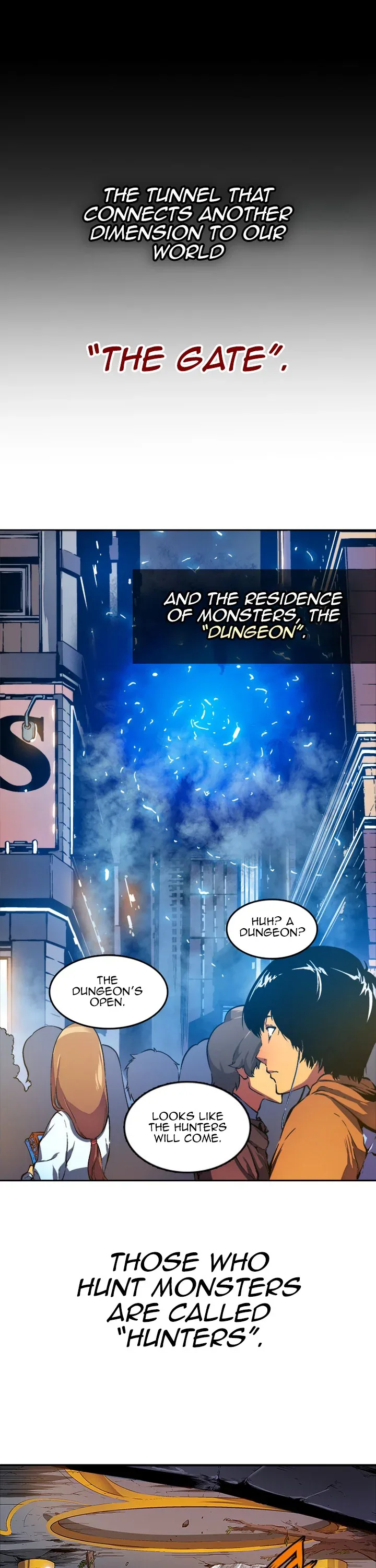 Solo Leveling manga, chapter 0 - Prologue, page 1 of 18