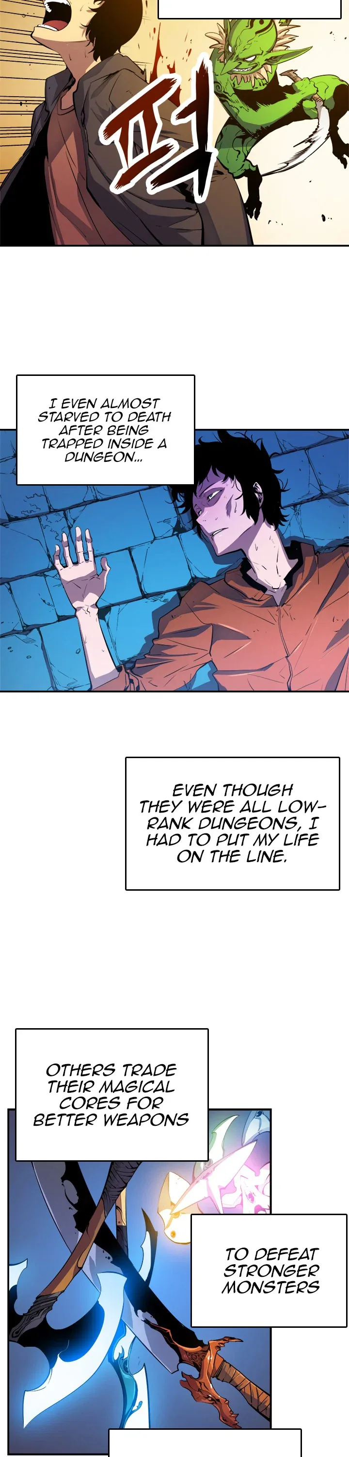 Solo Leveling manga, chapter 4, page 8 of 33