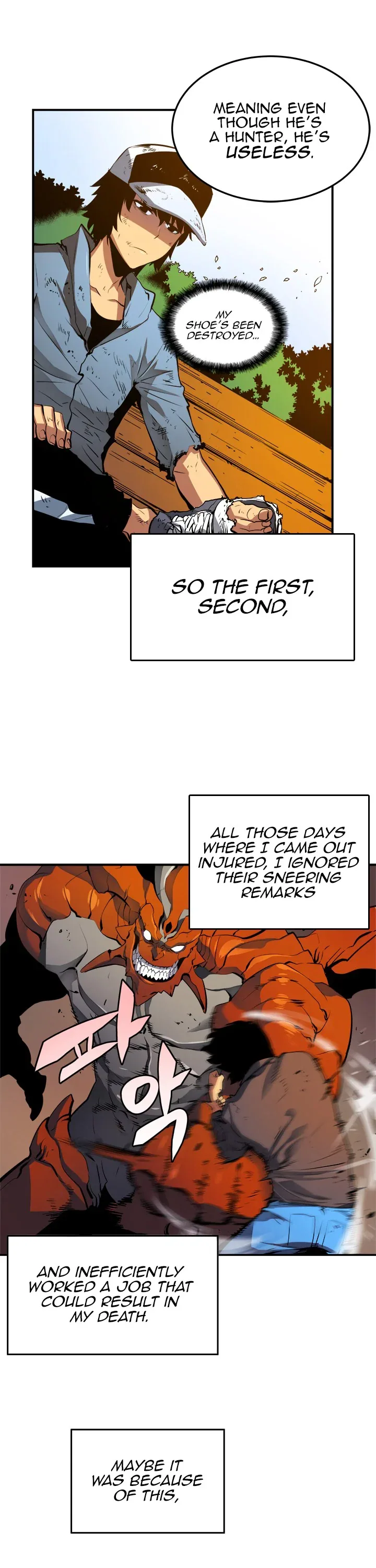 Solo Leveling manga, chapter 4, page 12 of 33