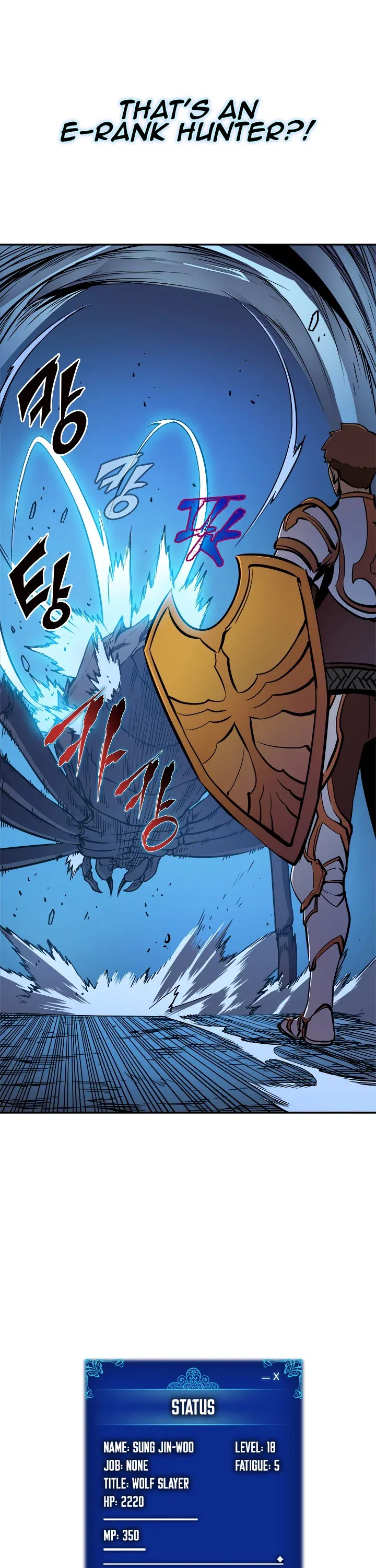 Solo Leveling manga, chapter 21, page 38 of 39