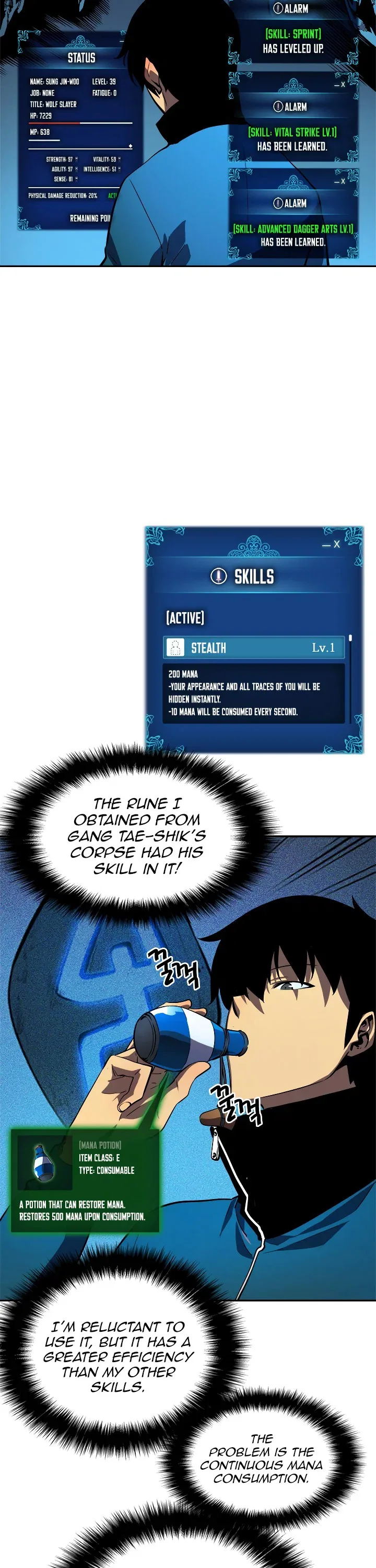 Solo Leveling manga, chapter 36, page 17 of 39