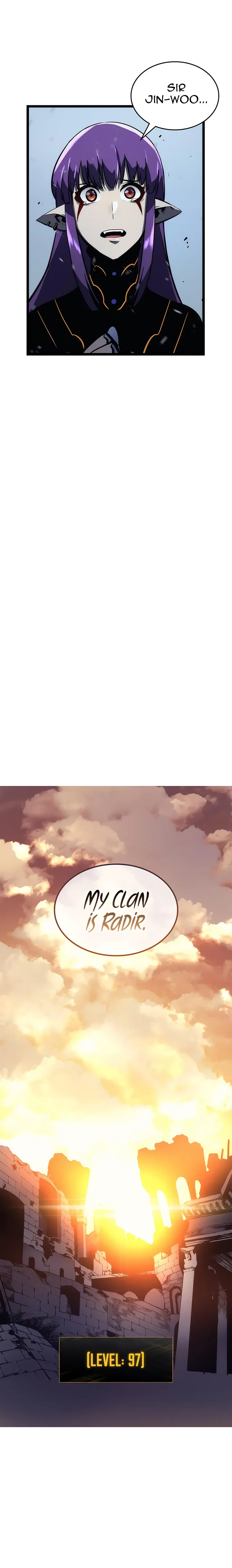 Solo Leveling manga, chapter 87, page 28 of 29