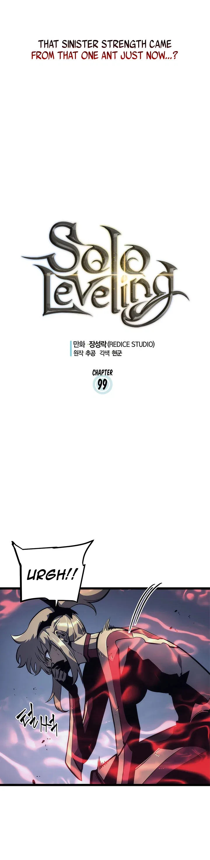 Solo Leveling manga, chapter 99, page 2 of 38