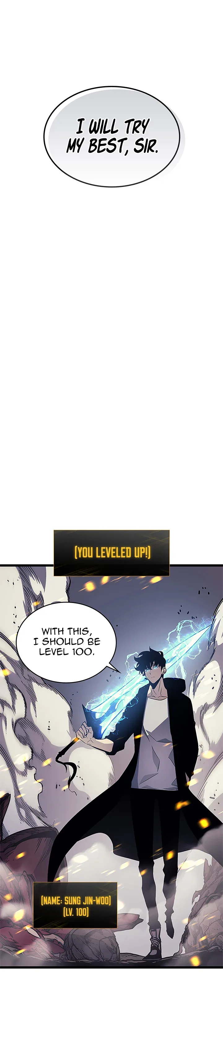 Solo Leveling manga, chapter 105, page 35 of 41