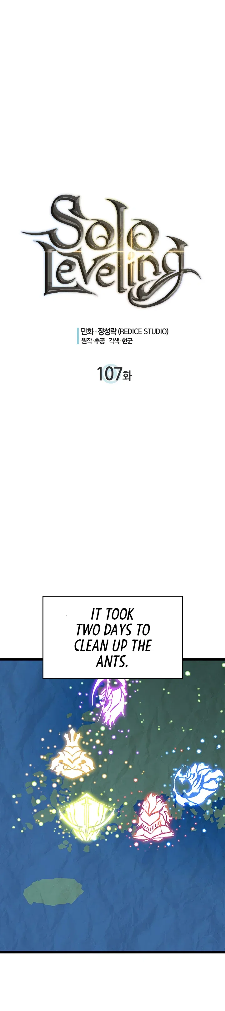 Solo Leveling manga, chapter 107, page 1 of 32