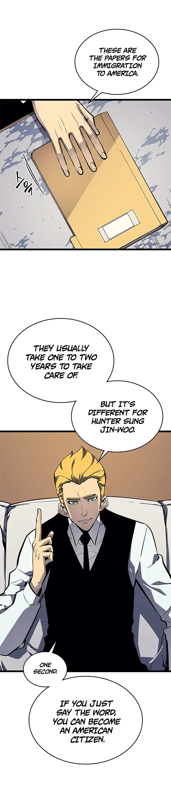 Solo Leveling manga, chapter 108, page 32 of 36