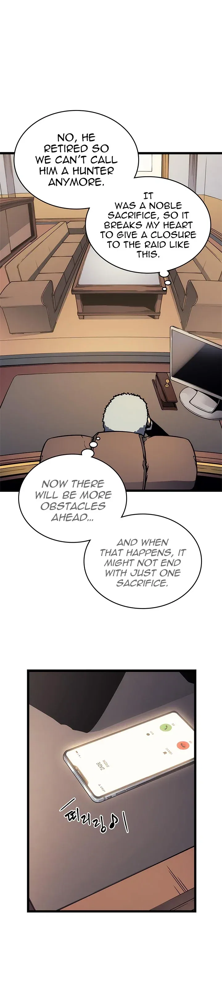 Solo Leveling manga, chapter 110 - Season 1 Finale, page 3 of 35