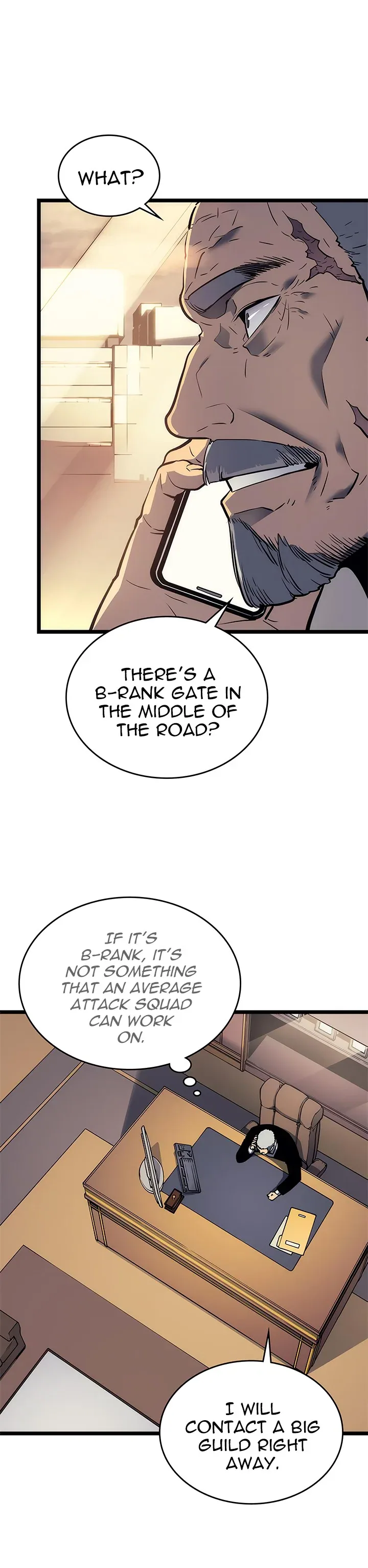 Solo Leveling manga, chapter 110 - Season 1 Finale, page 4 of 35