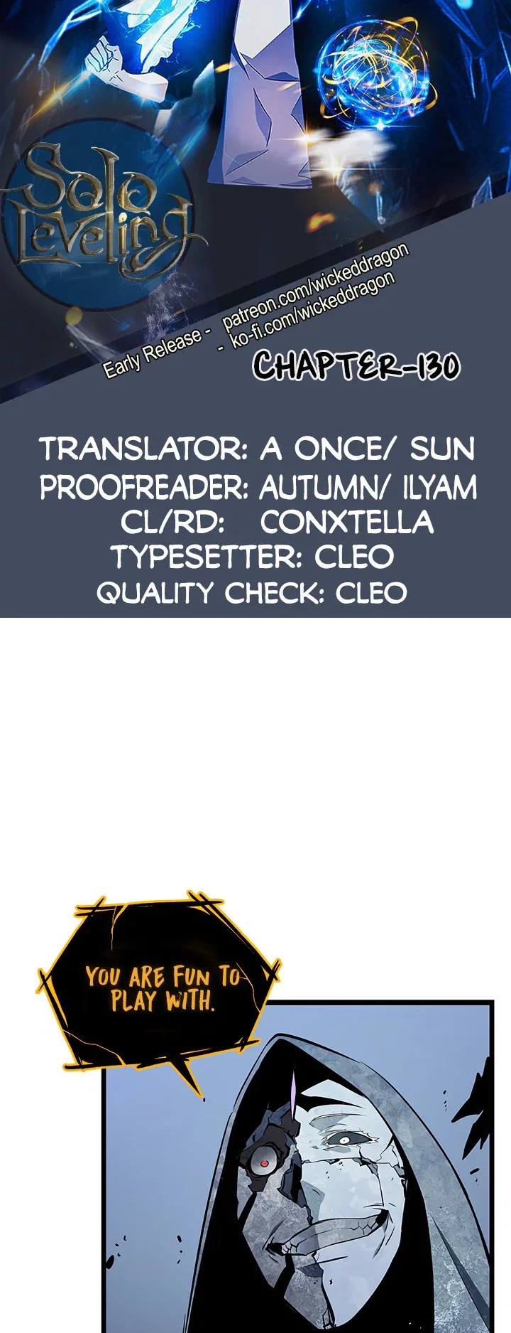 Solo Leveling manga, chapter 130, page 3 of 70