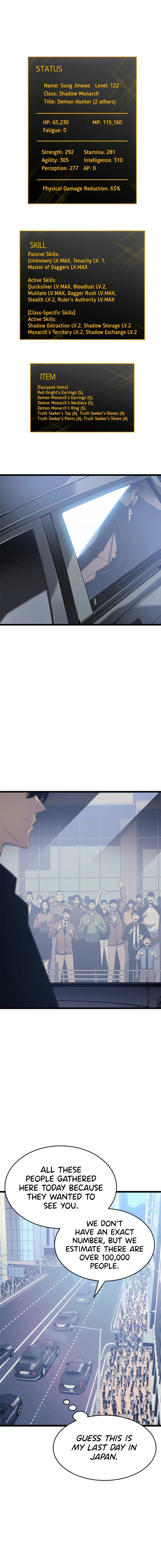 Solo Leveling manga, chapter 140, page 9 of 16