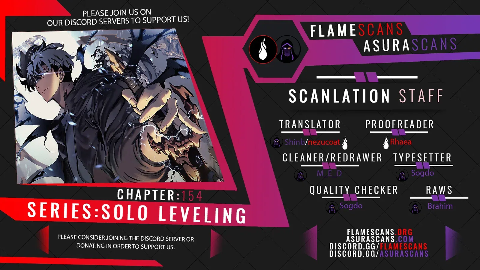 Solo Leveling manga, chapter 154, page 1 of 11