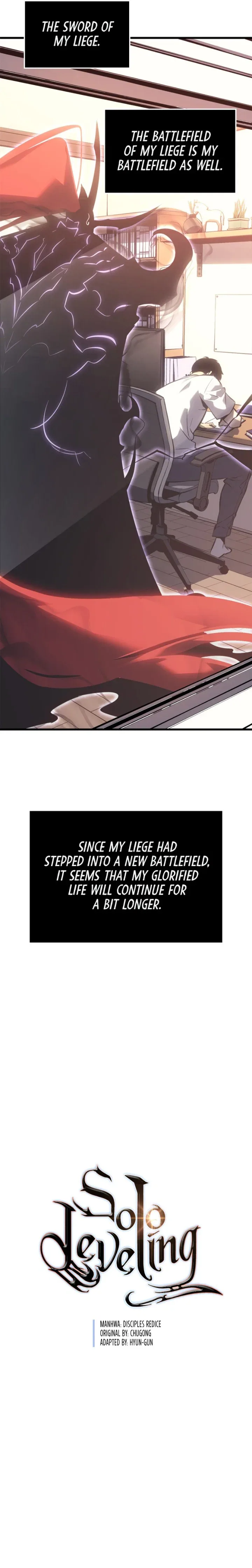 Solo Leveling manga, chapter 187, page 19 of 19