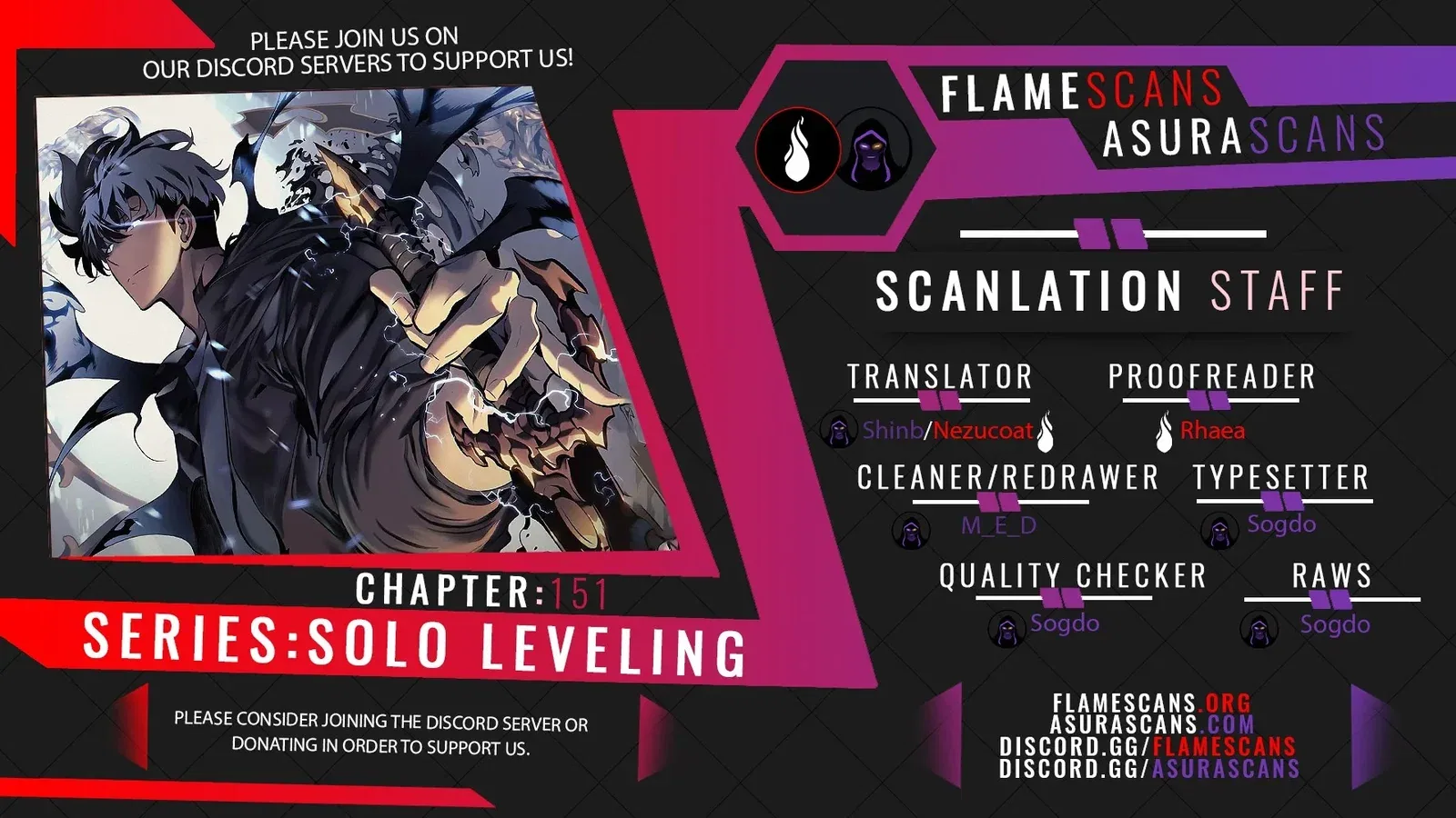 Solo Leveling manga, chapter 151, page 1 of 10