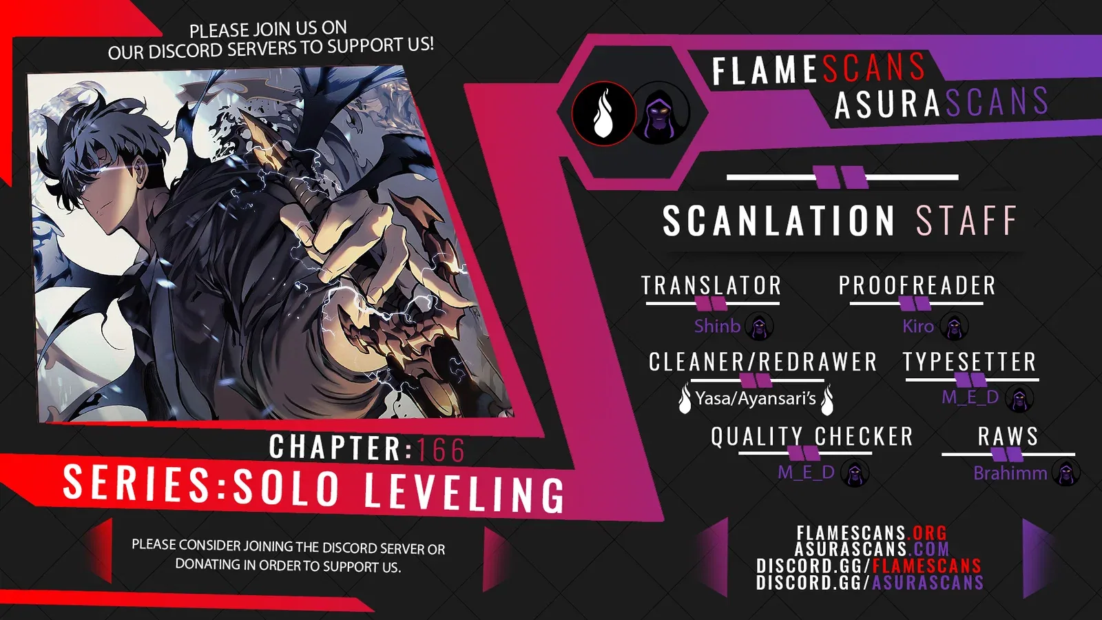 Solo Leveling manga, chapter 166, page 1 of 7