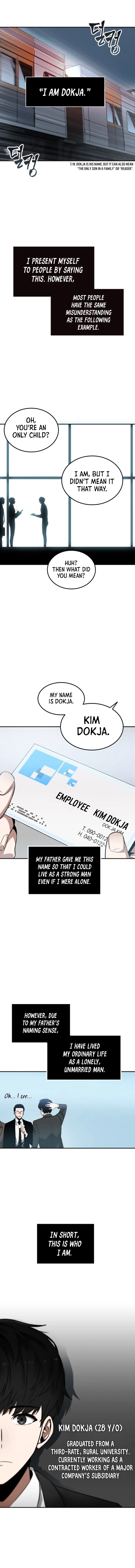 Omniscient Reader's Viewpoint manga, chapter 1, page 2 of 12