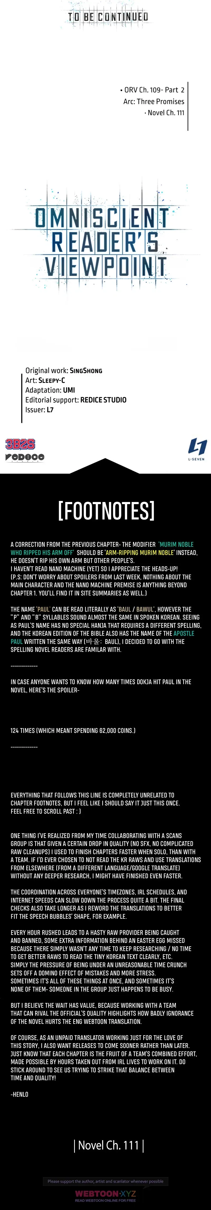 Omniscient Reader's Viewpoint manga, chapter 109, page 9 of 10