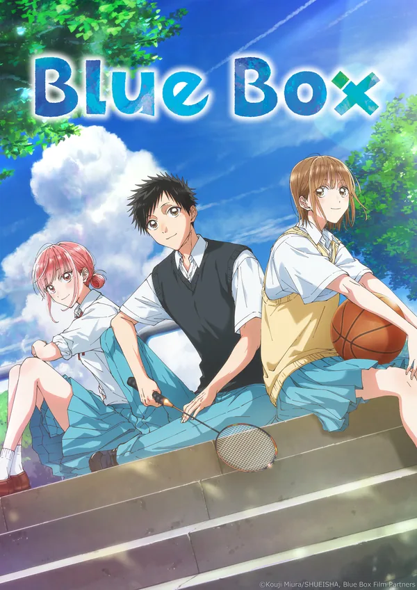 Blue Box — High schooler Taiki Inomata trains relentlessly in badminton while quietly admiring Chinatsu Kano…